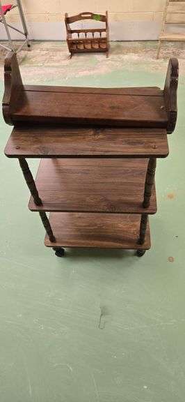 Rolling cart and shelf
