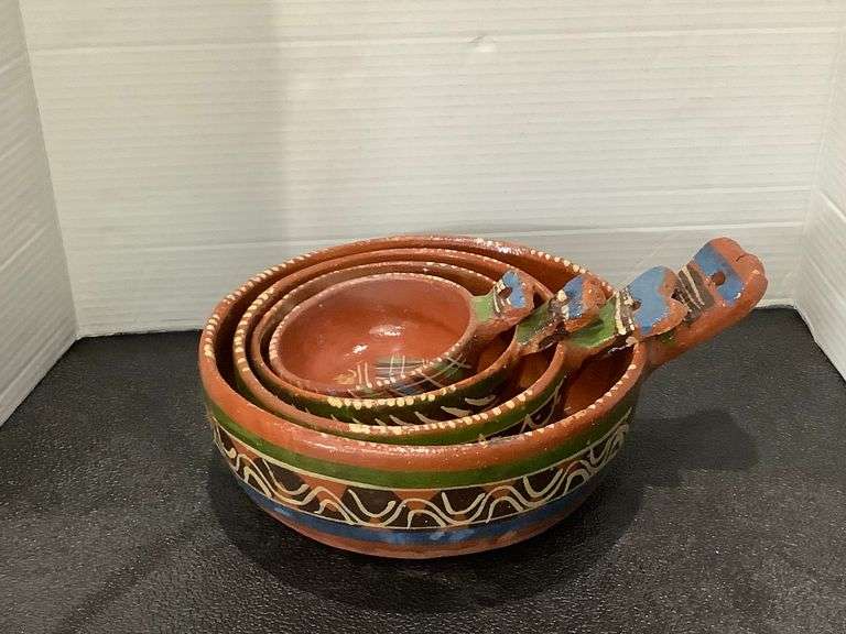 Vintage Mexican Terra Cotta Set