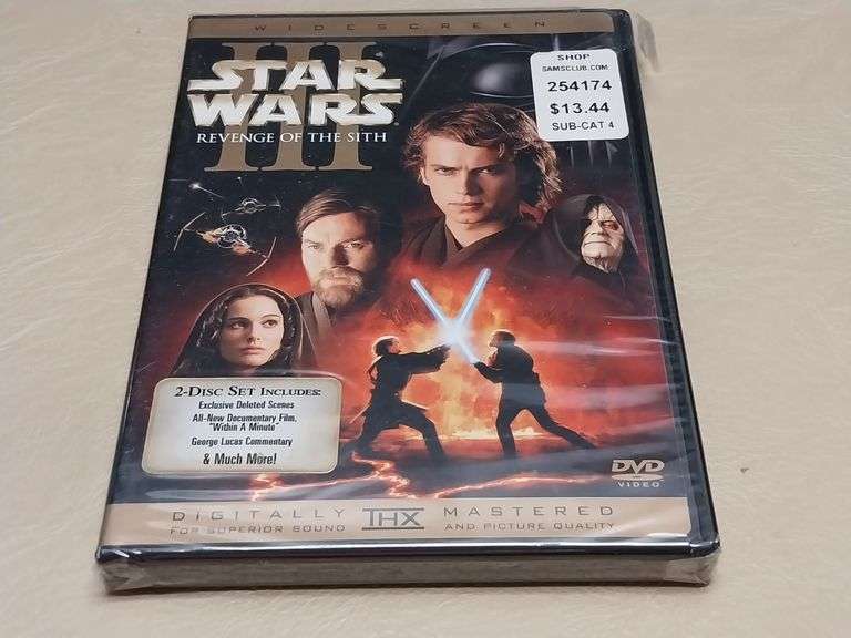 Star Wars Episode III – Revenge of the Sith (2-Disc DVD Set, Sealed)