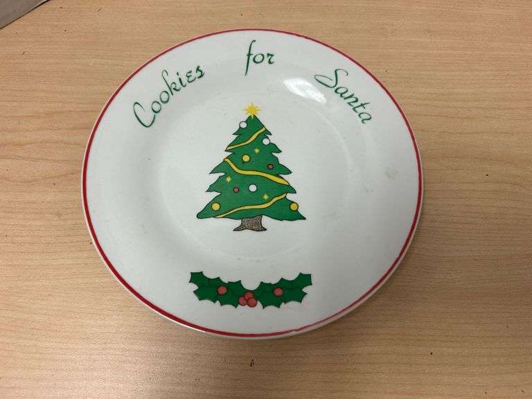 “Cookies for Santa” Christmas Plate – 7.5" Diameter