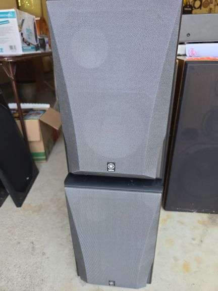 Pair Of Yamaha NS-6390 Black Bookshelf Speaker Tested - Used - Works Great!!