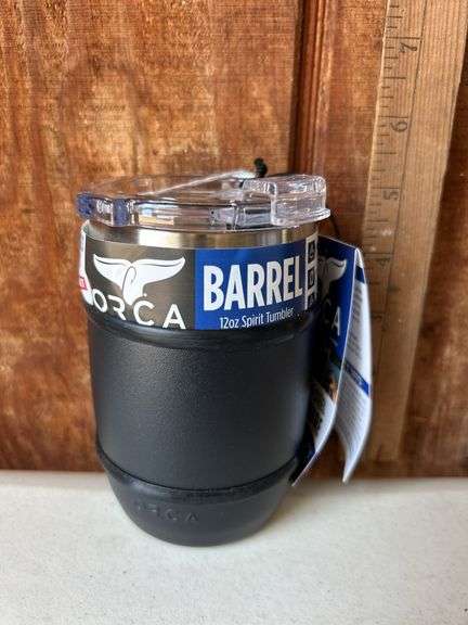 Orca Barrel Vino 12 oz. Stainless Steel U.S.A. Made Wine Tumbler Black