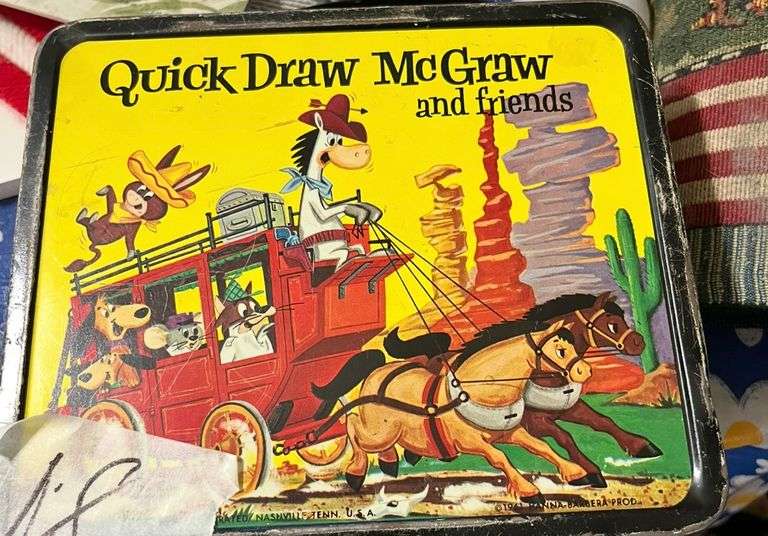 Quick Draw McGraw Vintage Metal Lunchbox