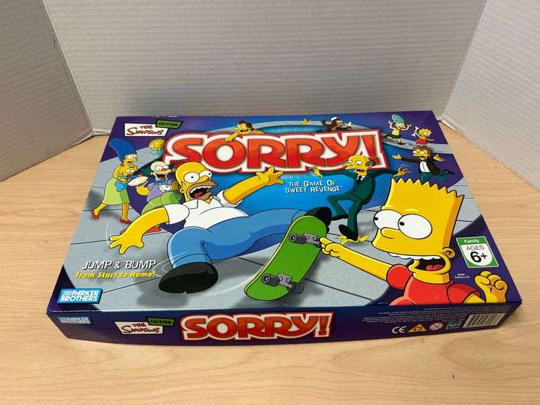 The Simpsons Edition Sorry! Board Game by Parker Brothers