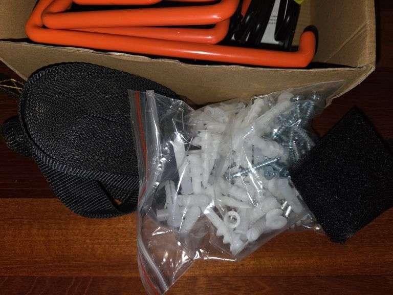 Pack of garage storage hooks, wall hooks