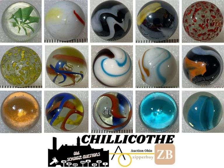 CHILLICOTHE: Collection Of Vintage Shooter Marbles
