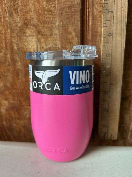Orca Vino 12 oz. Stainless Steel U.S.A. Made Wine Tumbler Pink