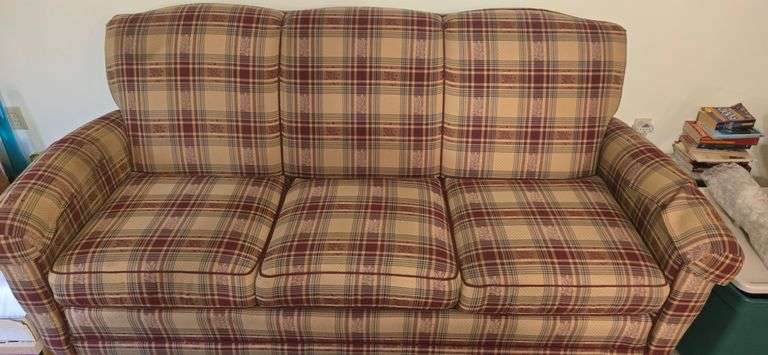 Couch with pillows