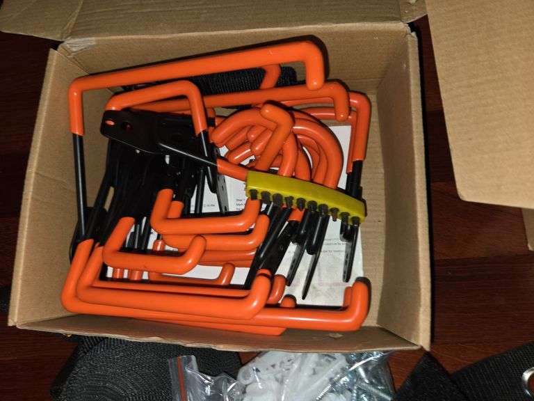 Pack of garage storage hooks, wall hooks