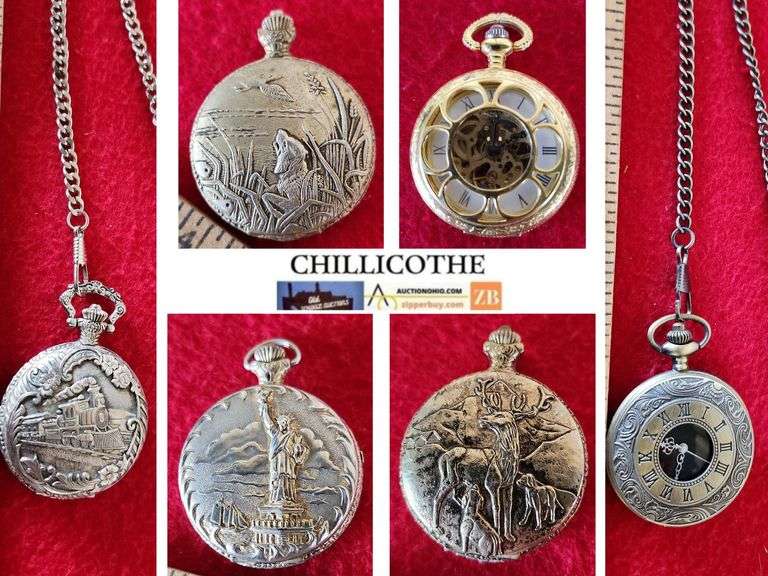 CHILLICOTHE: Pocket Watches, Remington, 1886-1986 Commemorative Statue Of Liberty, Benrus & More