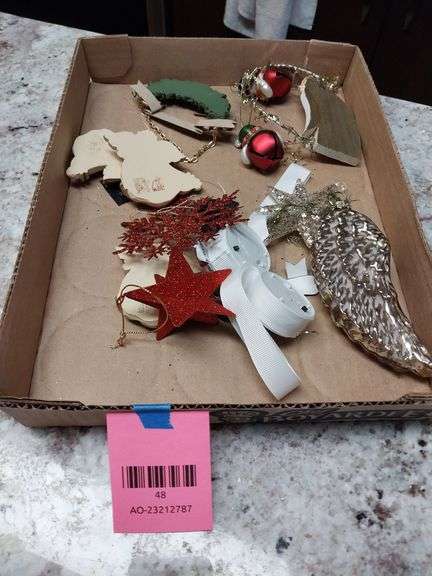 4Assorted Christmas Ornaments – Angels, Snowmen, Bells & More