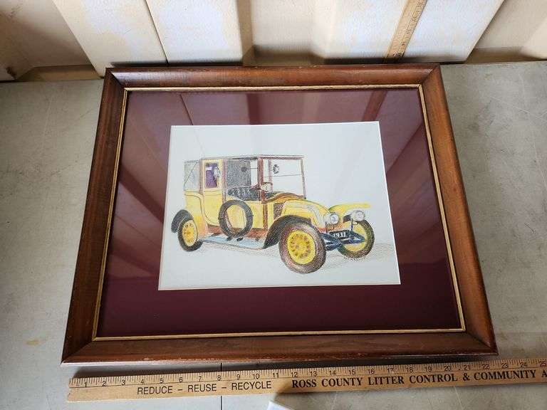 Artist Signed Drawing Nthaslop 22"X18''