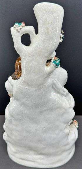 Vintage LARGE Staffordshire Figurine Spill Vase