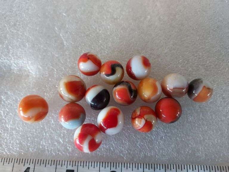 15 Assorted Vintage Marbles