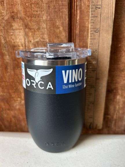 Orca Vino 12 oz. Stainless Steel U.S.A. Made Wine Tumbler Black