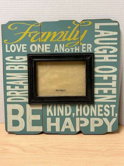 Pier 1 Imports "Family" Inspirational Picture Frame