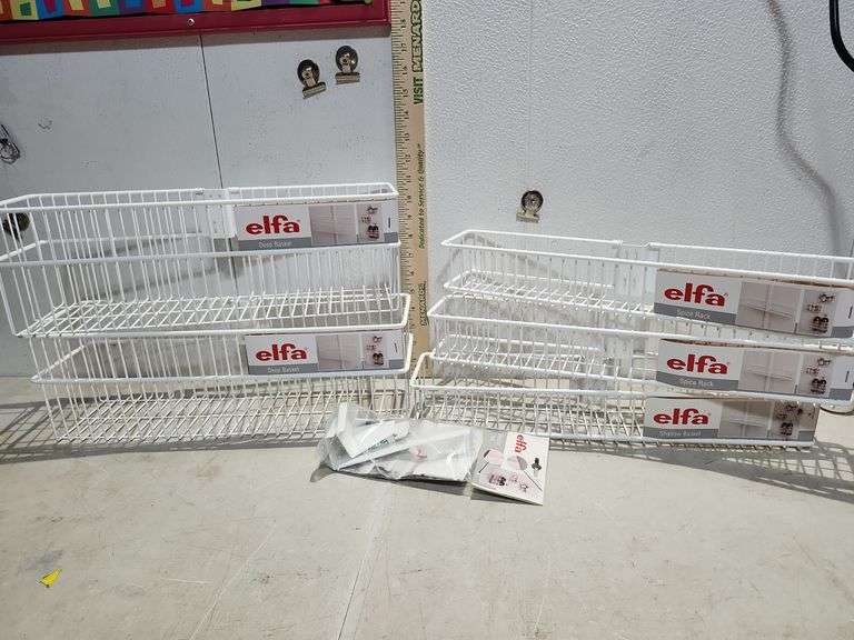 New Elfa Shelf Baskets & 1 Hardware Pack