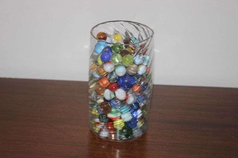 Glass Jar Marbles