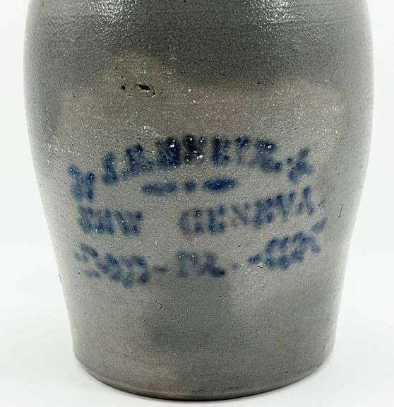 Stoneware Jar by J.E. Beree, New Geneva, PA, Circa 1860s
