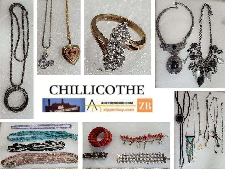 CHILLICOTHE:14K White Gold, Necklaces, Watches, Brooches, Pendants, & More