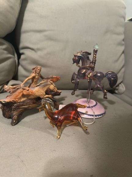 Horse Figurines - 3 pieces