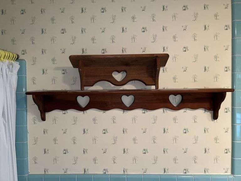 Wooden Heart Shelves
