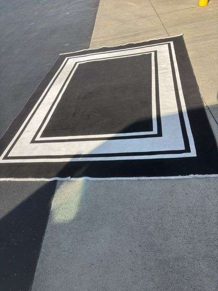 Black & White Area Rug