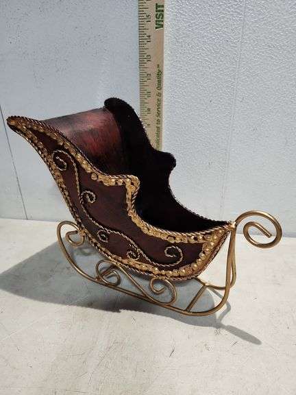 Metal Sleigh 13''X9.75''X7''