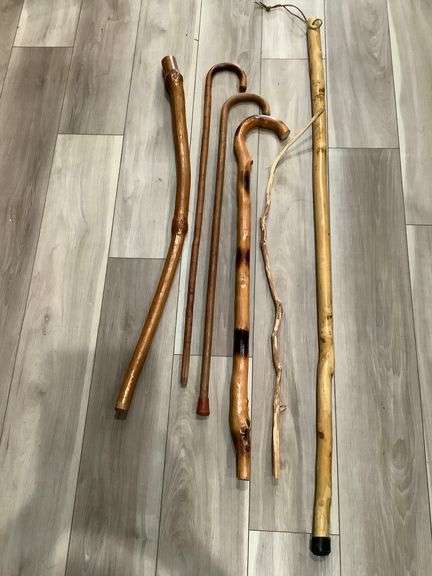 Variety of canes and walking sticks