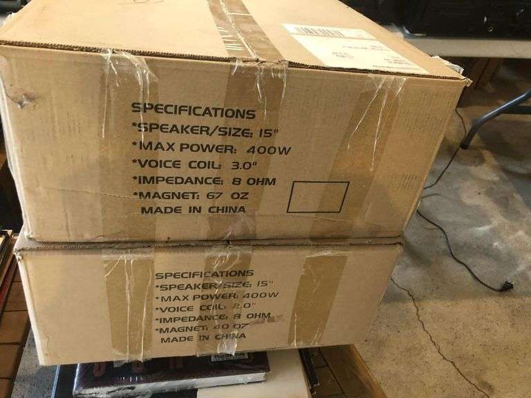 2 MCM 15" speakers NIB