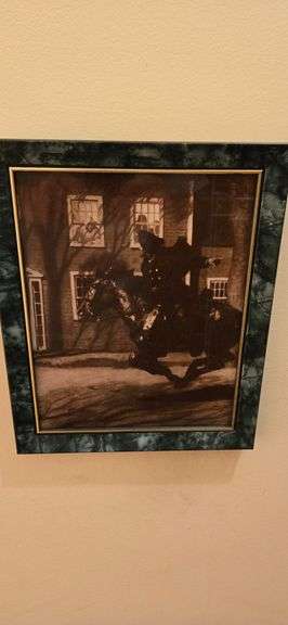 Man on Horse print