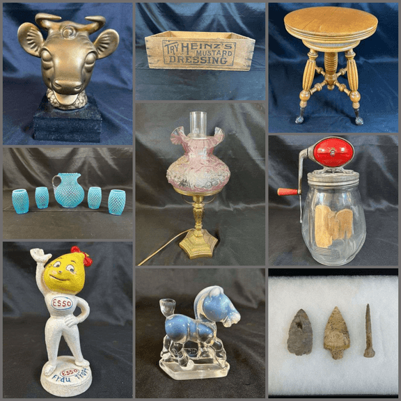 Antiques, Collectibles, NIB Items & More!