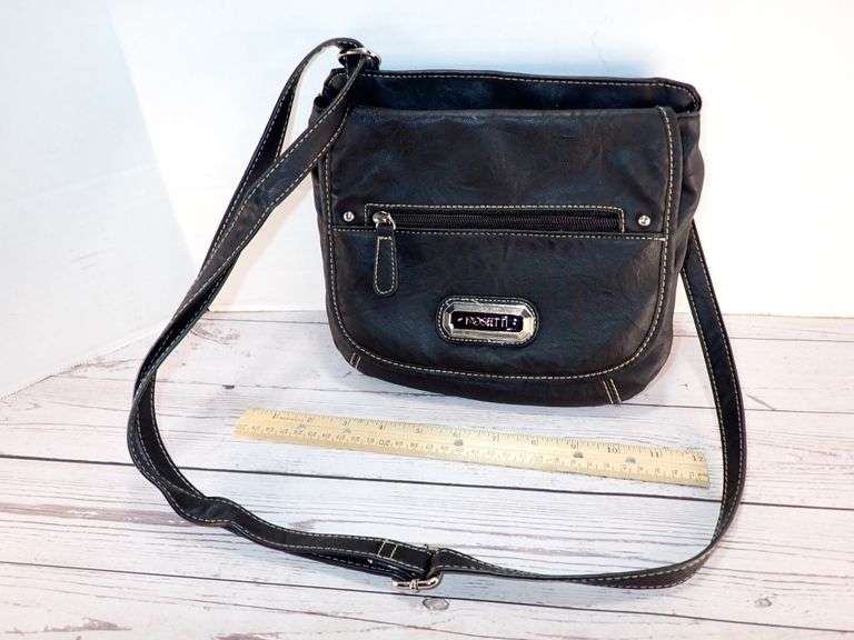 Rosetti Mid Crossbody in Black w/White Thread Accent - Excellent condition
