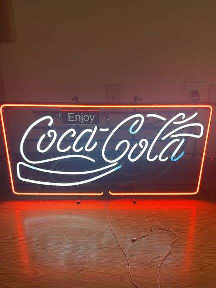 Vintage neon Coca-Cola sign