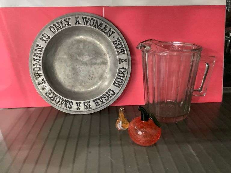 Pumpkin Pitcher and Plate