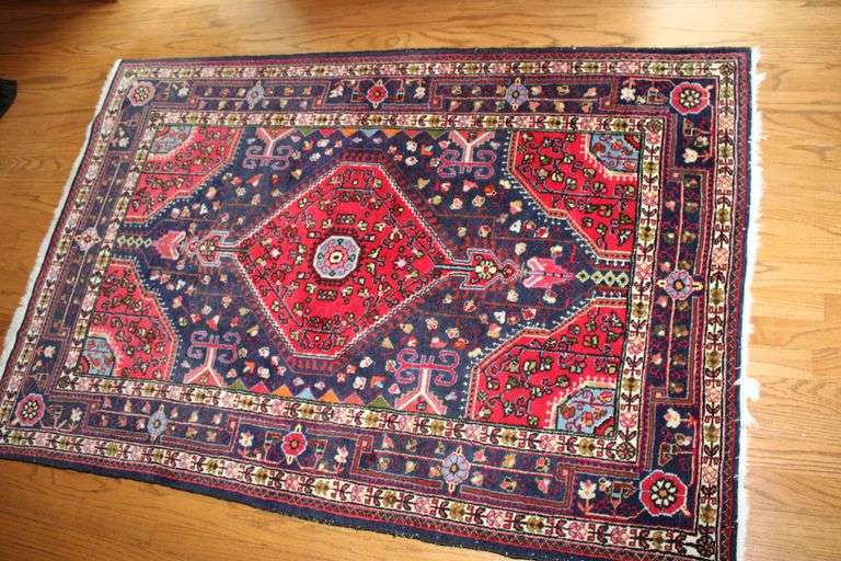 Vibrant Persian Wool Rug - Auction Ohio