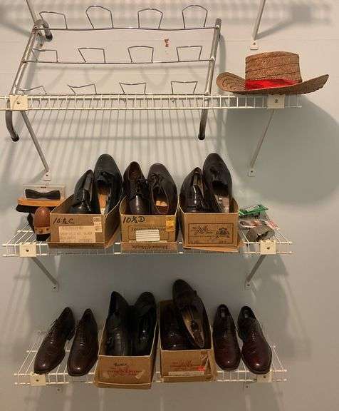 Men’s Dress Shoes Size 10.5, Shoe Rack and Accessories
