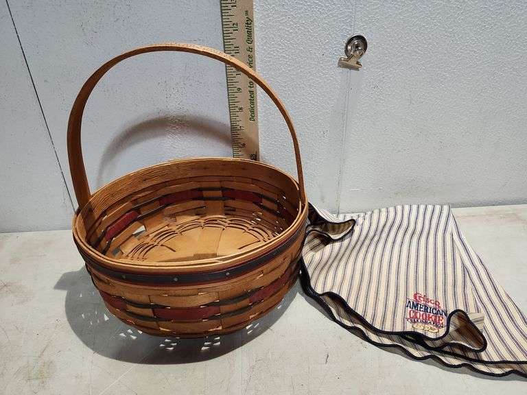 Longaberger 1992 Crisco American Cookie Celebration Basket 10.5''X9.5''X10''