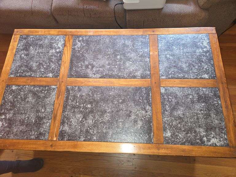 Wooden Coffee Table with marble top