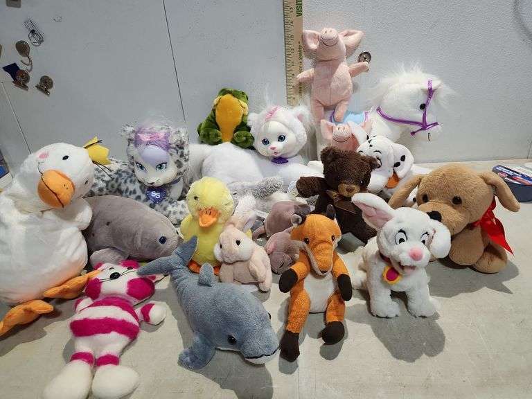 Assorted Plush Animals, Cats, Etc.
