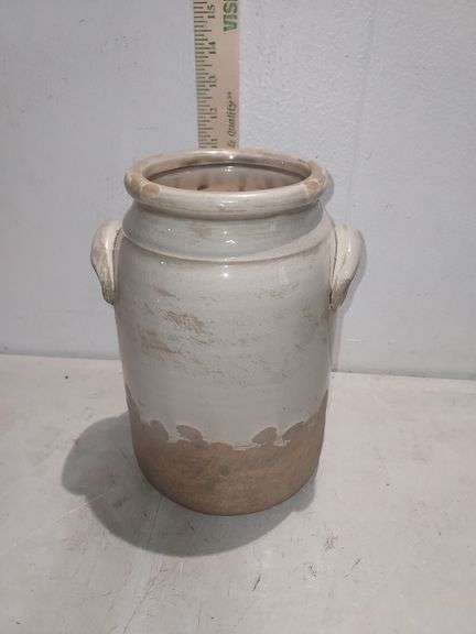 Pottery Planter Vase 10.25" Tall