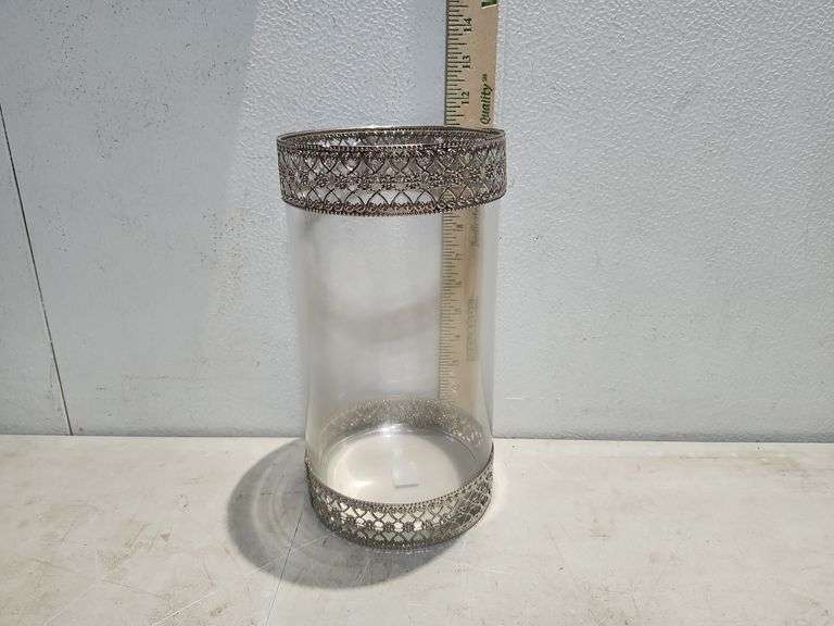 11.25" Tall Clear Glass Vase Diamond Star Corp.