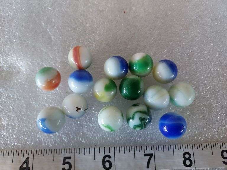 15 Assorted Vintage Marbles