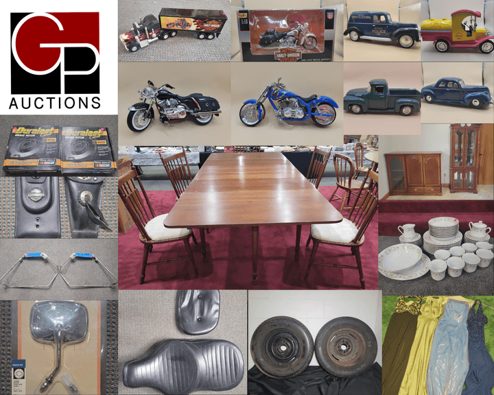 Multi-Category Online Auction – Harley Parts, Die-Cast, Furniture & More!