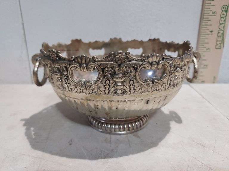 F.B.Rogers Silver Plate Handled Bowl 6"X4.25X2.75"