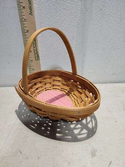 2009 Longaberger Second Quality C Egg Shaped Basket 7.5''X5.5''6.5''