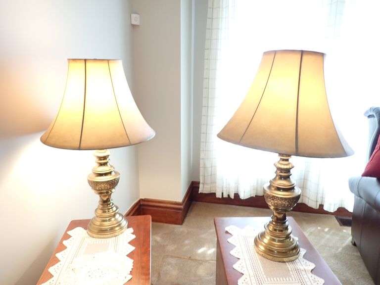 Matching Brass Table lamps