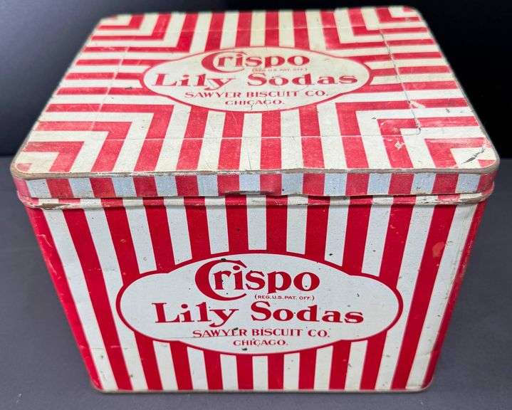 Vintage Tins : Crispo Lily Sodas and Brundage Star Maid Salted Peanuts