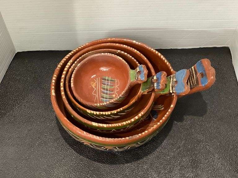 Vintage Mexican Terra Cotta Set