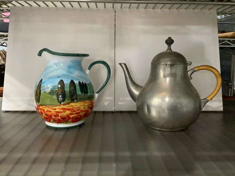 Italian Pottery and Royal Holland Pewter